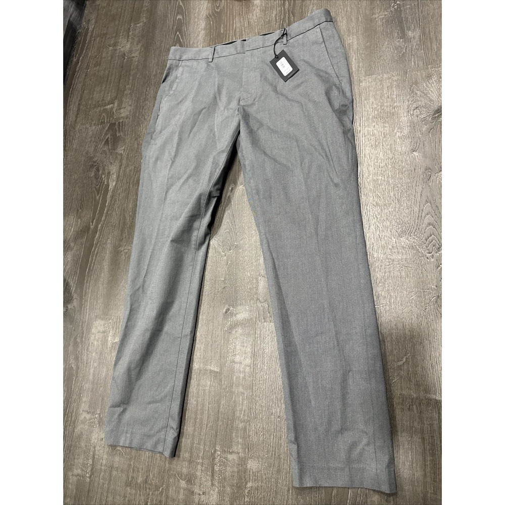 NWT Bonobos Pants Mens 38x32 Charcoal Slim Stretch Weekday Warriors Gray Slacks